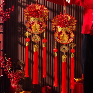 2026新款马年挂饰新年过年钱袋福字大门挂件春节氛围布置装饰用品