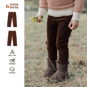 WirraWirra北欧风宝宝复古修身 男女童休闲小脚裤 灯芯绒长裤 24新款