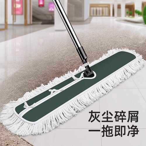 2025新款尘推平板拖把大号酒店懒人拖把除尘棉线吸水拖把便携