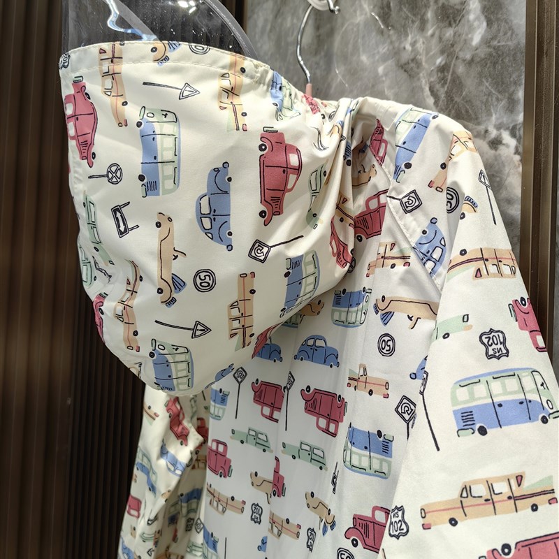 2024轻薄透气儿童雨衣男童w小孩防水女童宝宝上学小学生书包位雨