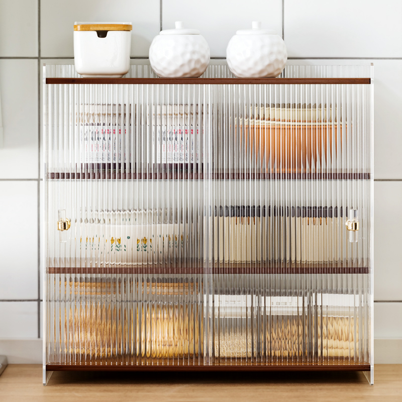 厨房碗柜置物架柜式碗盘收纳架盒多功能碗架调料架碗Y筷柜子储物