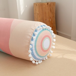 女生睡觉夹腿抱枕长条枕超软可爱床上大枕头可拆R洗有内胆圆柱体