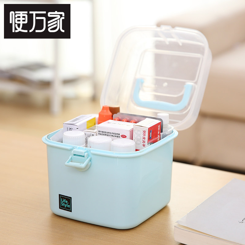 家庭家用药箱儿童k宝宝小医药箱大号医疗特大急救箱医要用药收纳