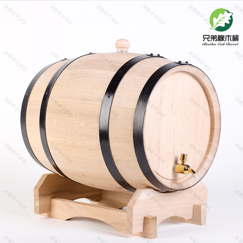 无漆橡木桶空桶 3L5Lo10L20L30L50L 无内胆木酒桶红酒葡萄酒实木