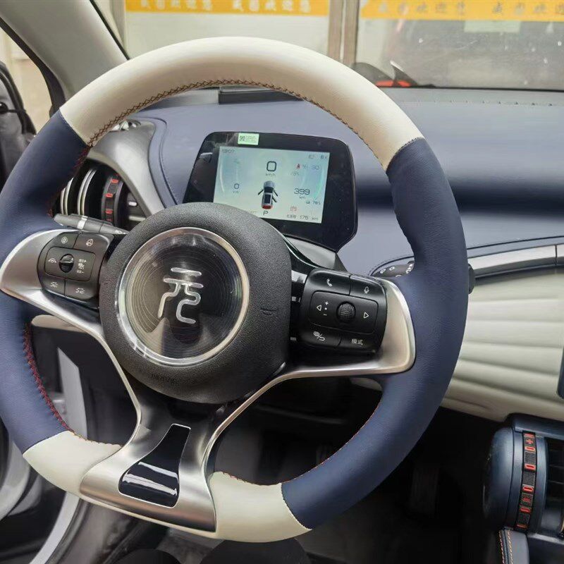 新能源小鹏G3 G6 sG9 P5 P7汽车真皮手缝把套方向盘套