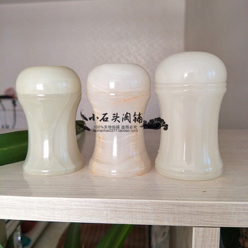 玉石阿富汗玉小葫芦牙签盒摆件牙C签罐白玉青玉牙签盅牙签筒家居
