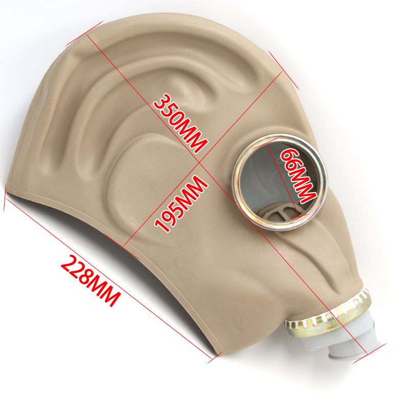 橡胶防毒全面具罩皮脸防毒面具B甲醛防毒面具全面罩喷漆化工氨气