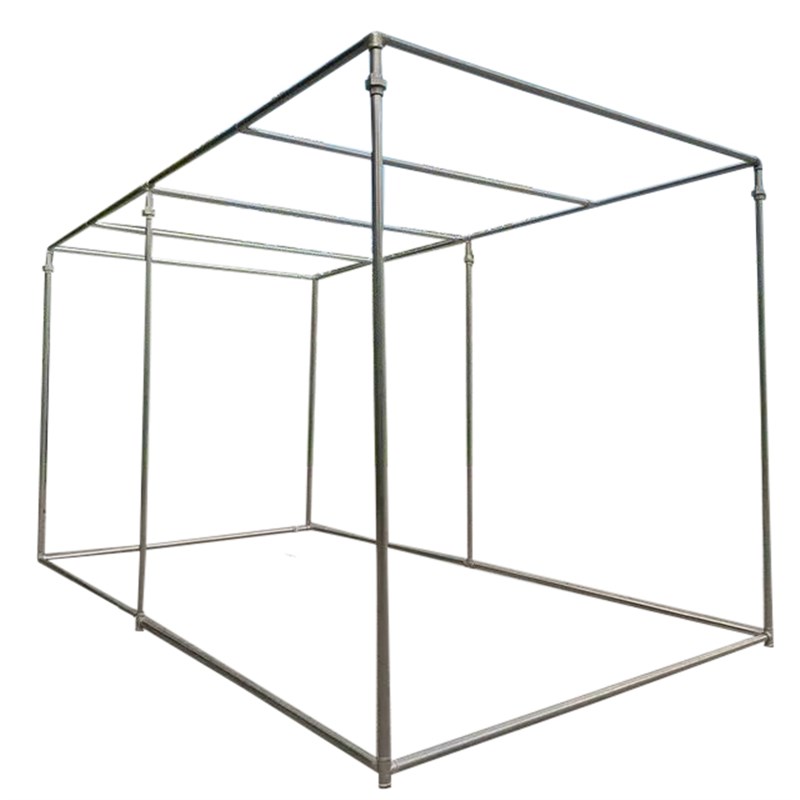 镀锌钢管晾衣架水管架落地阳台晒被子晒衣架M室外防风双杆挂衣架