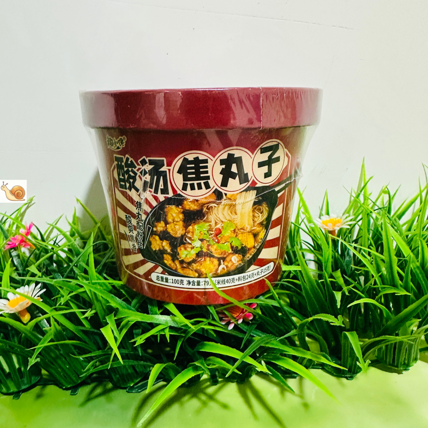 【严选】酸汤焦丸子粉丝汤整箱桶装紫菜酸汤免煮冲泡面速食方便面