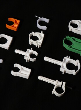 20ppr管卡4分双丝立卡pse水管6分25扣卡固定U型卡排卡pvc管件配件