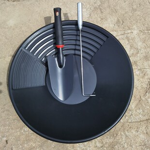 手摇式淘金盆大号k38cm手摇洗金盆掏砂金淘金盘摇金盘淘金沙工具