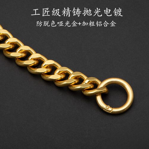Dro戴妃复古手提粗链子配件x肩带加长金属链条包带腋下短链子包链
