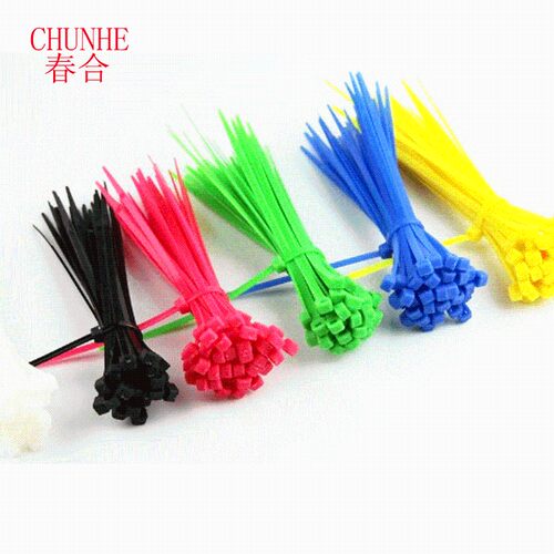 彩色尼龙扎带3*10r0mm塑料绑扎带红绿黄蓝色粉紫扎带卡扣