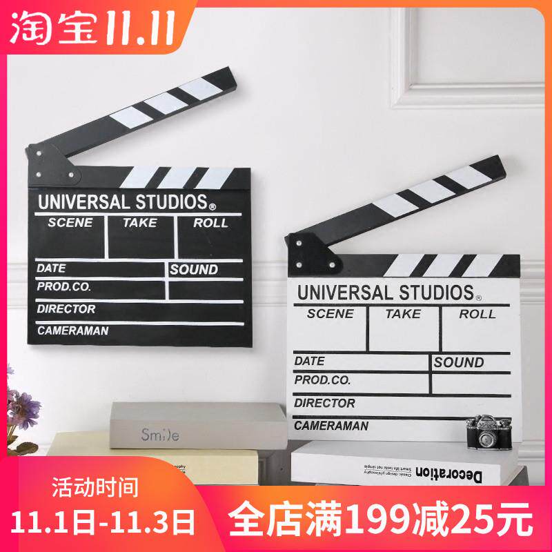 速发电影开拍牌导演板便携式actio开机板打板新道款具拍
