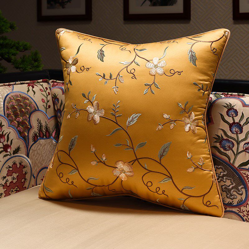 速发新中式抱枕现代简约轻奢靠垫客厅沙发靠枕高级感床头靠背垫腰