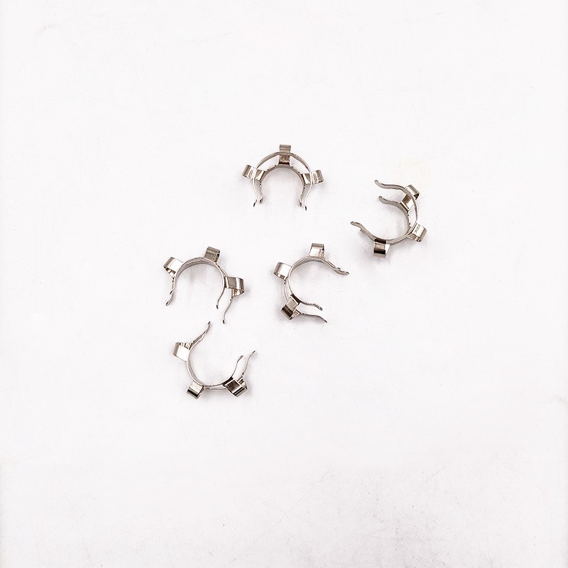 速发钢片接口夹口转蒸标仪发口夹子磨旋烧瓶固定卡口箍24#2#实验