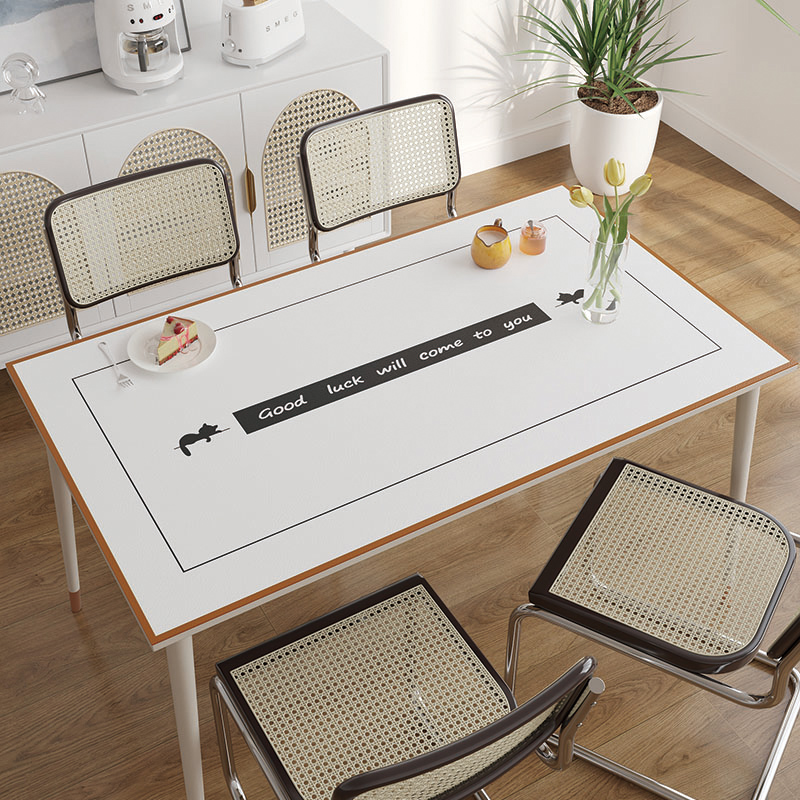 速发环保加厚防水防油防烫免洗餐桌垫几奢高级感皮革茶轻台桌布桌