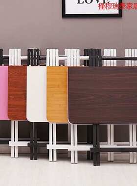 可折叠四方桌子正方形吃饭家用方桌80x80小餐桌45/60/70cm摆摊