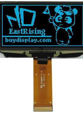 2.4寸蓝色OLED显示屏/显示模块/128x64点阵/并串口/可配连接器