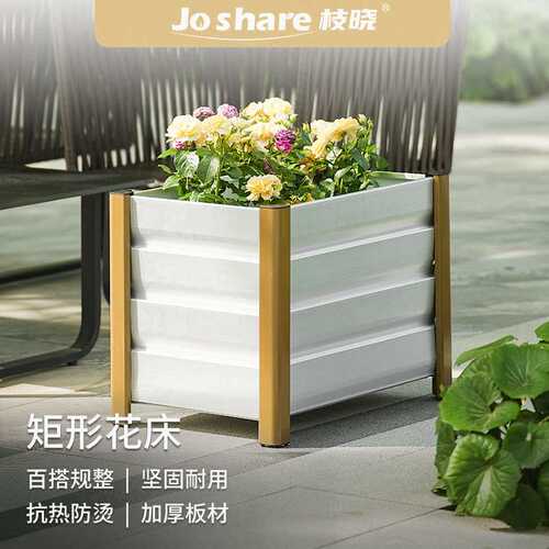 枝晓户外公园矩形花床园林绿化养护植物花箱景观绿化阳台花槽跨境