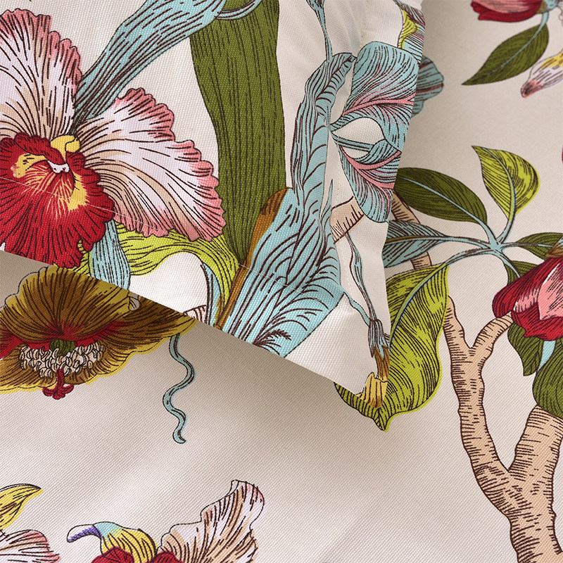 花鸟田园纯棉加厚帆布四季沙发布料桌布窗帘面料床单四季布三件套,居家布艺,海绵垫/布料/面料/手工diy,淘宝优惠券,粉丝福利购,淘宝优惠卷
