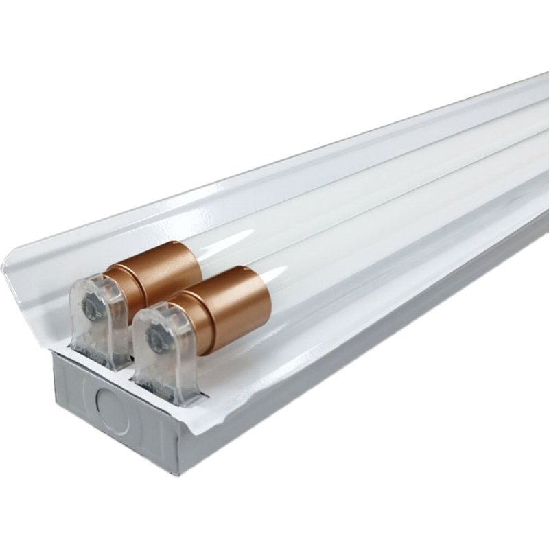 led直管荧光灯双管led日光灯led灯双支单支带罩长条灯超市车库灯