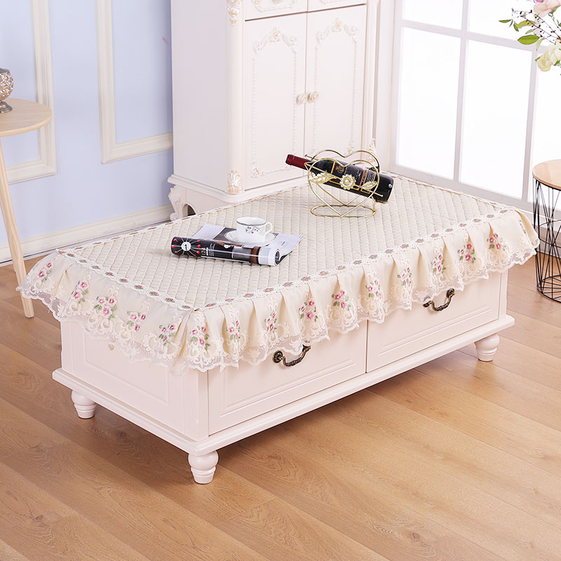 茶几罩茶几套布艺客厅家用防尘垫餐桌台布电视柜罩防尘套茶几桌布