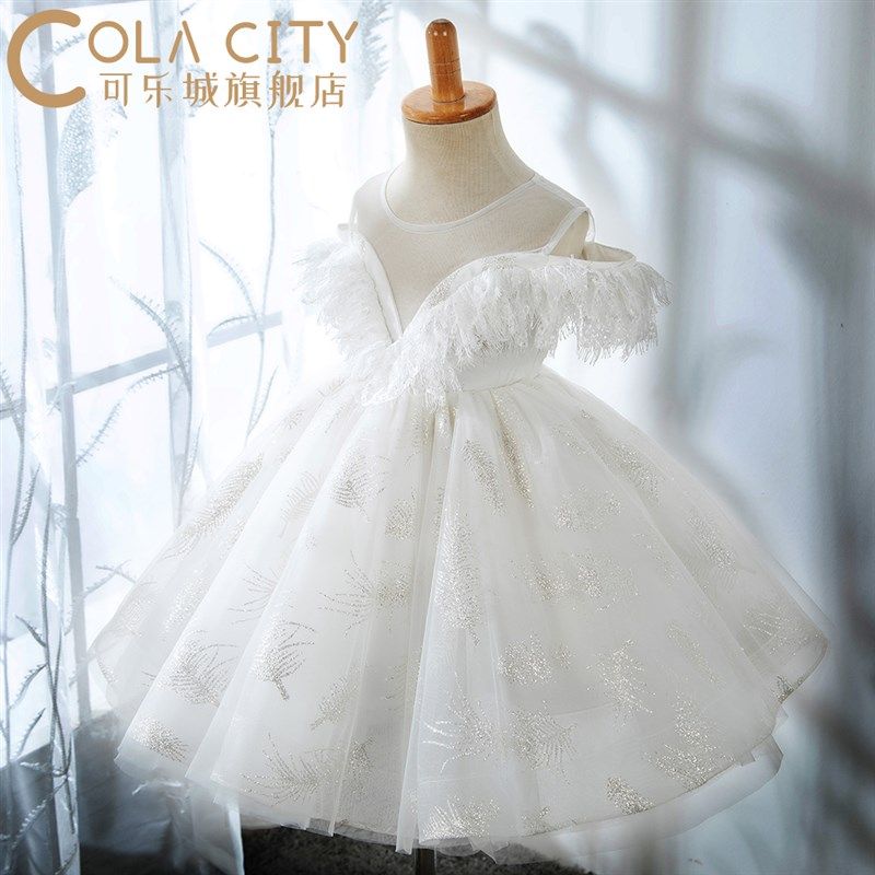 小花童礼服女夏季儿童婚礼婚纱短裙宝宝周岁蓬蓬裙一岁公主裙洋气,童装/婴儿装/亲子装,儿童礼服,淘宝优惠券,粉丝福利购,淘宝优惠卷