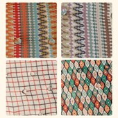 懒人美式 实木家用休闲花纹简约客厅复古摇椅 阳台沙发椅小户型日式