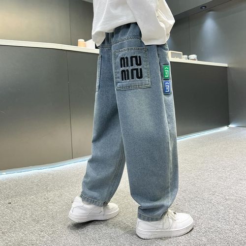 男童牛仔裤春秋款2025新款儿童装宝宝流行秋季中大童长裤男孩外穿