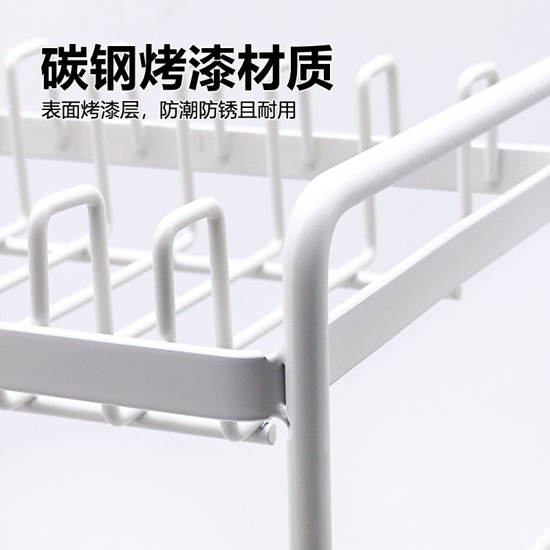 窄边洗碗池厨房沥水架水槽边水池碗碟碗筷碗盘餐具收纳晾碗架家用