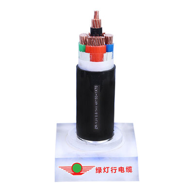 阳谷绿灯行电线 YJV4+1铜芯电缆5芯硬线电力电缆户外地埋