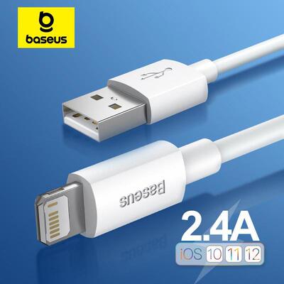 Baseus USB Cable Data Wire Cord Charger Cable 2.4A快充数据线