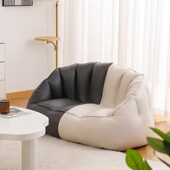 日式 懒人沙发榻榻米单人卧室休闲阳台儿童双人小型沙发躺椅可拆洗