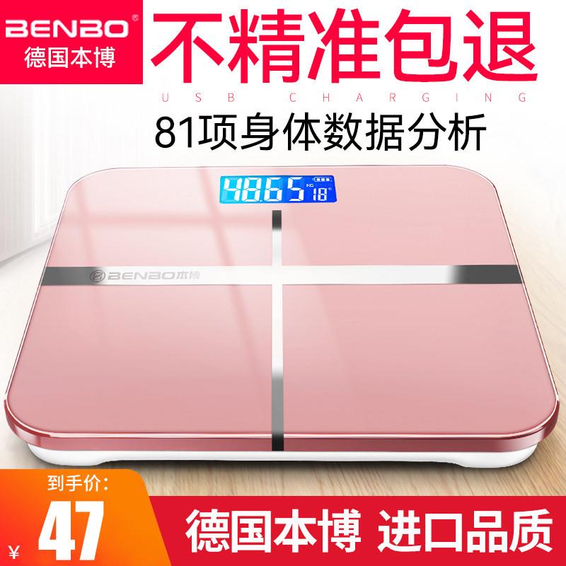 德国本博电子秤体重计家用精准的充电人体智能体脂小型耐用高精度图片