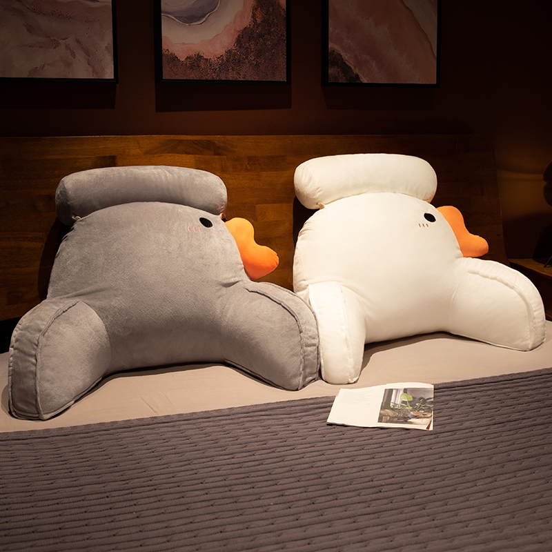 网红大鹅床头靠垫榻榻米床上三角护腰靠枕大靠背床头板软包靠背垫