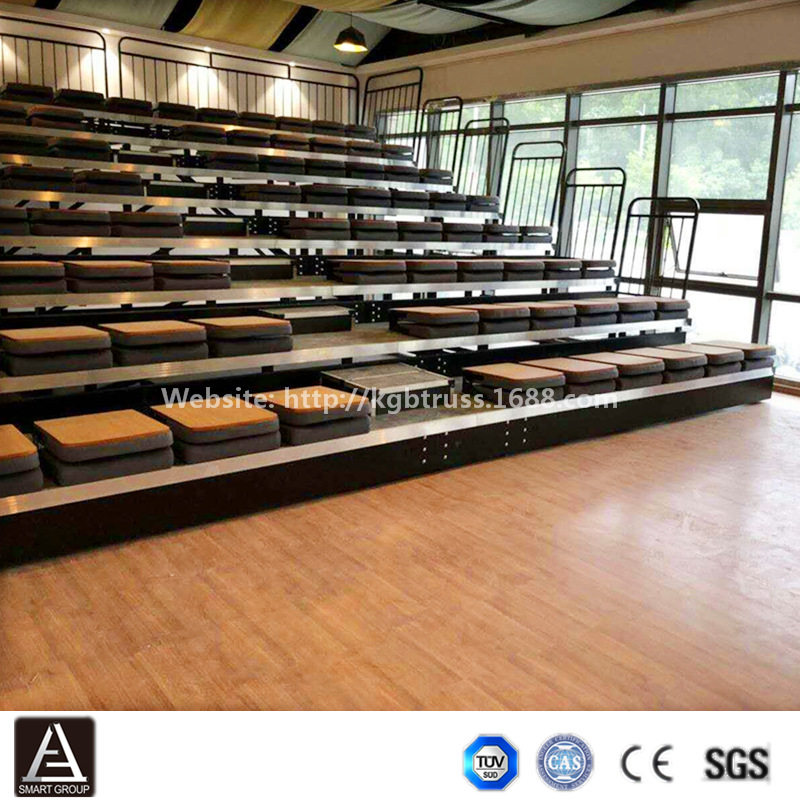会议厅定制折叠伸缩软包看台椅