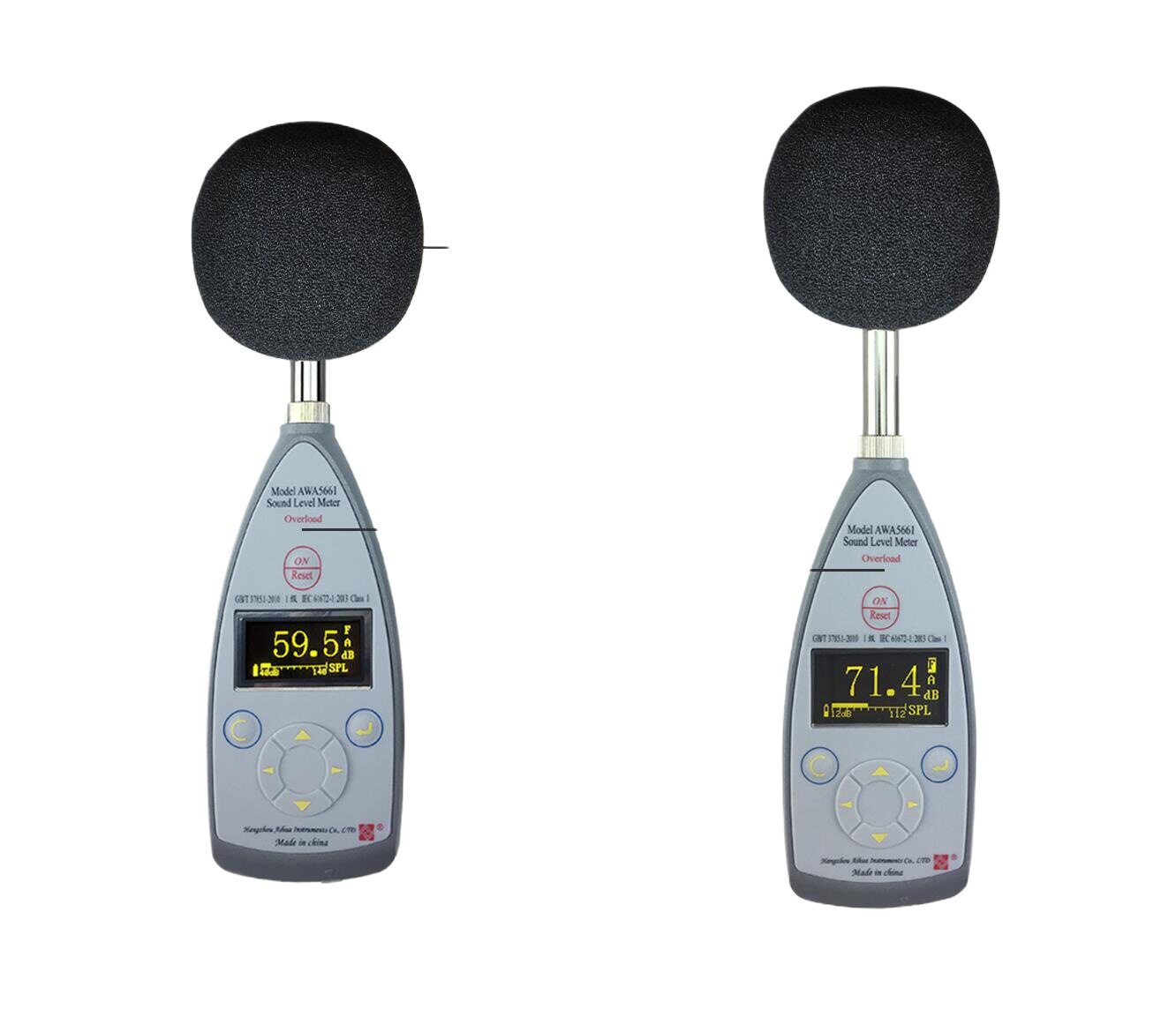 AWA5661-1/1B/1C脉冲声级计1级低声级高声级噪音计杭州爱华