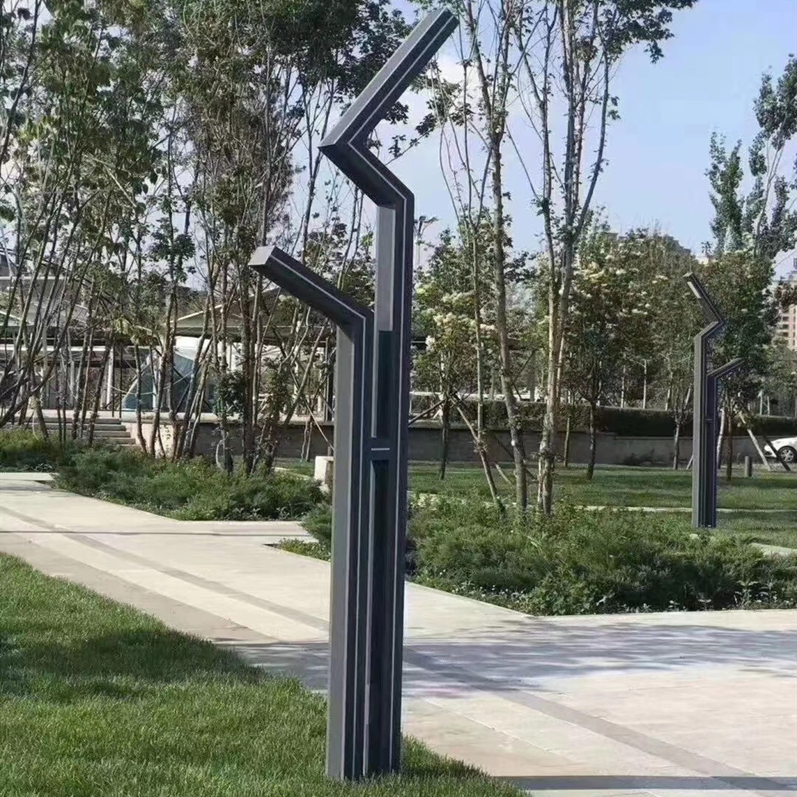 厂家供应led景观路灯 商业步行街景观灯  型材高低臂景观灯批发