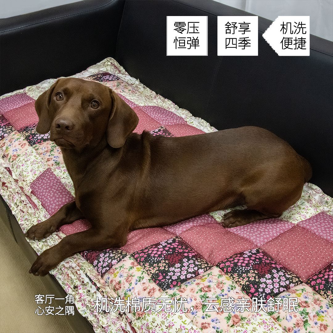 韩式纯色绗缝坐垫加厚布艺椅子垫加大办公室座垫防滑可水洗宠物垫
