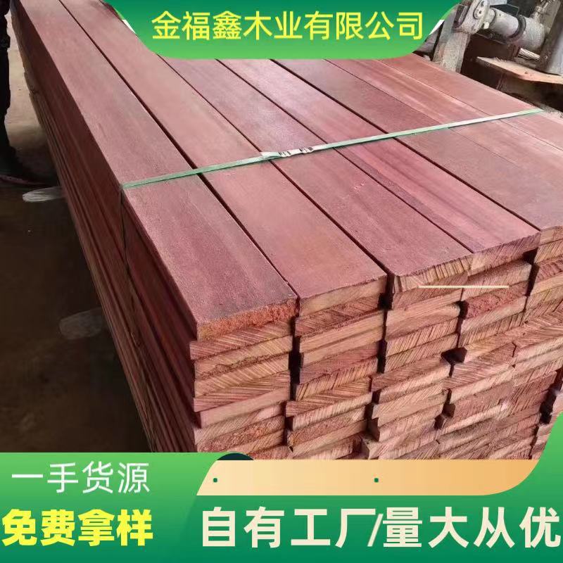 银口原木防腐木楼梯扶手现货