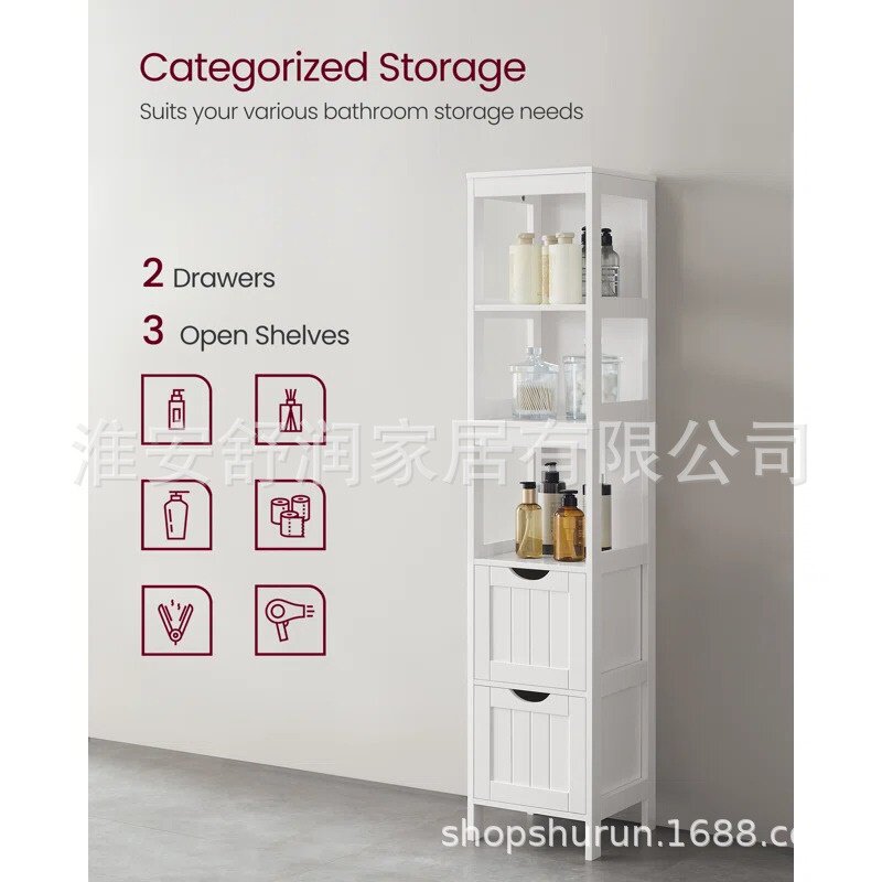 简易白色浴室柜酒店卫生间收纳柜卫生间多功能洗漱用品置物架