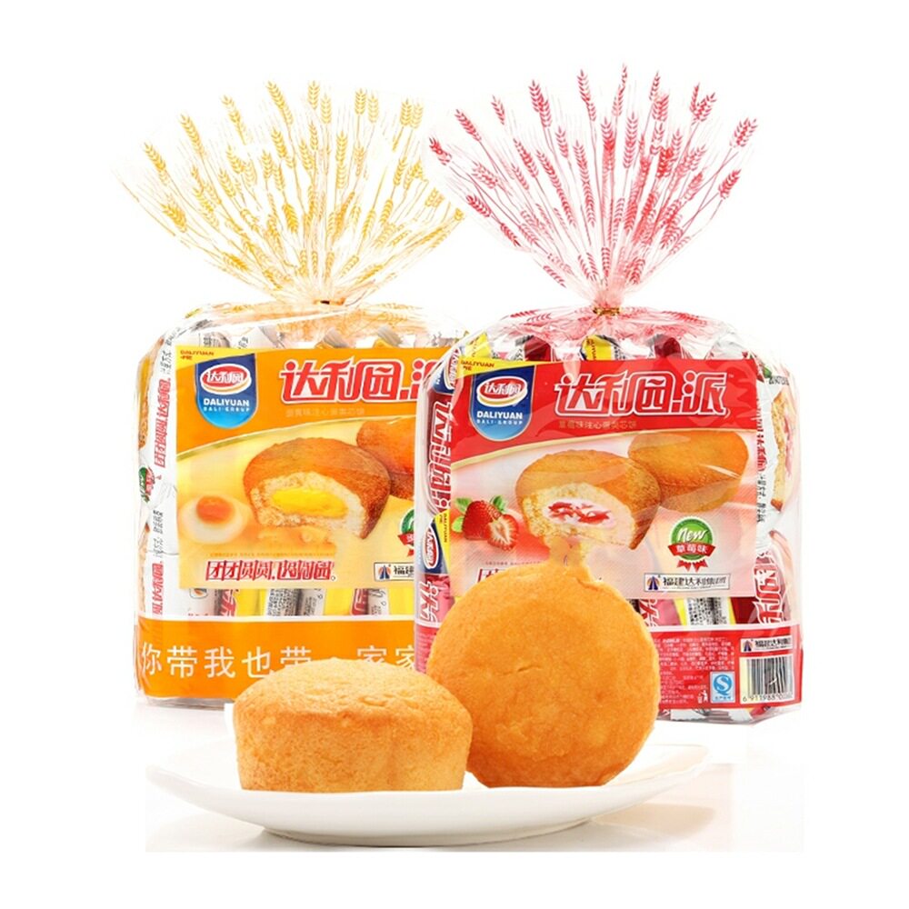 达利园蛋黄派230g/袋草莓味派10枚派早餐糕点零食  整箱=16袋
