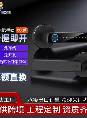 跨境亚马逊热销3D人脸识别智能门锁全自动密码锁fingerprint lock