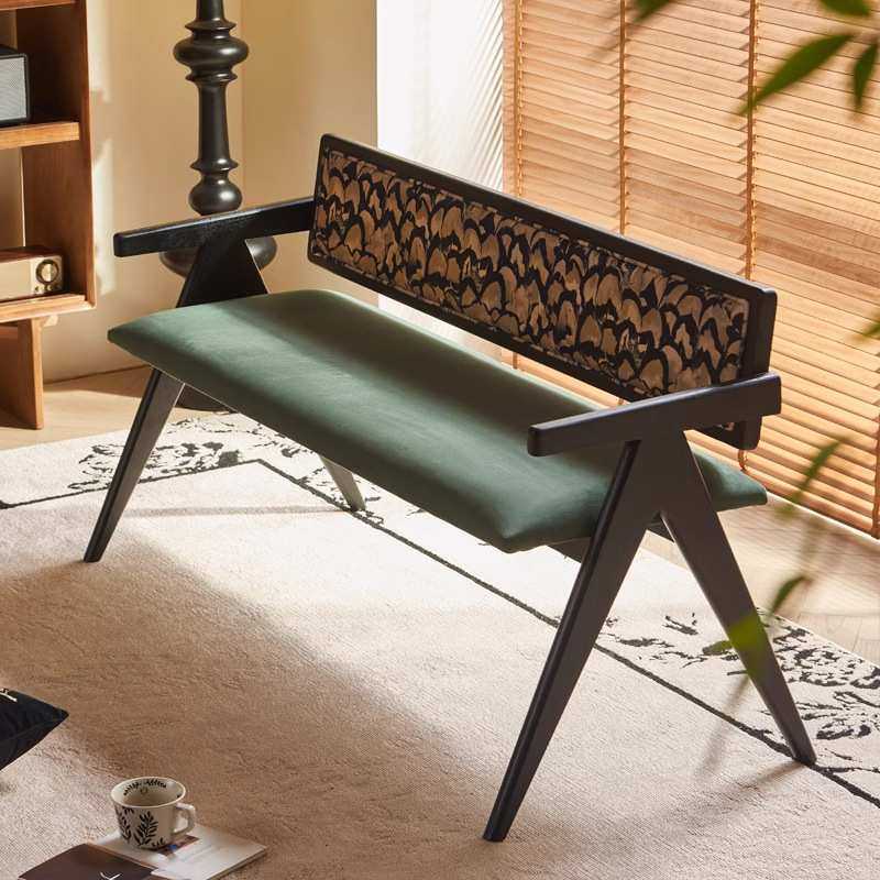 乐树 伯舟 中古风实木长凳设计师复古风家用餐凳简约家用换鞋凳子,基础建材,脚轮/万向轮,淘宝优惠券,粉丝福利购,淘宝优惠卷