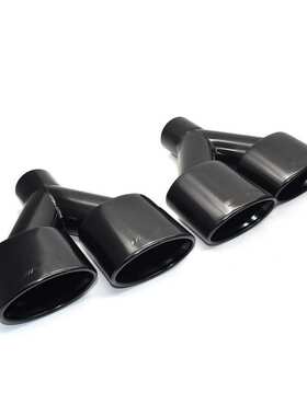 适用于奔驰C级W204 C180 C200 C300C260改装升级C63四出黑色尾喉