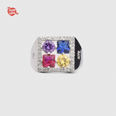 黄子弘凡同款 Ripple系列自然纹理大四钻宝石戒指环妇女节礼物 PDR