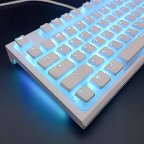 双皮奶布丁果冻奶油键帽PBT个性创意客制化diy透光雾透粉色小全套