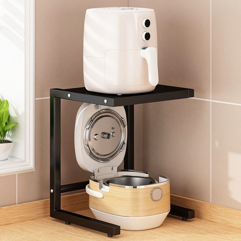 放空气炸锅置物架厨房台面多功能家用电饭煲收Q纳架子分层电器储,厨房/烹饪用具,微波炉置物架,淘宝优惠券,粉丝福利购,淘宝优惠卷