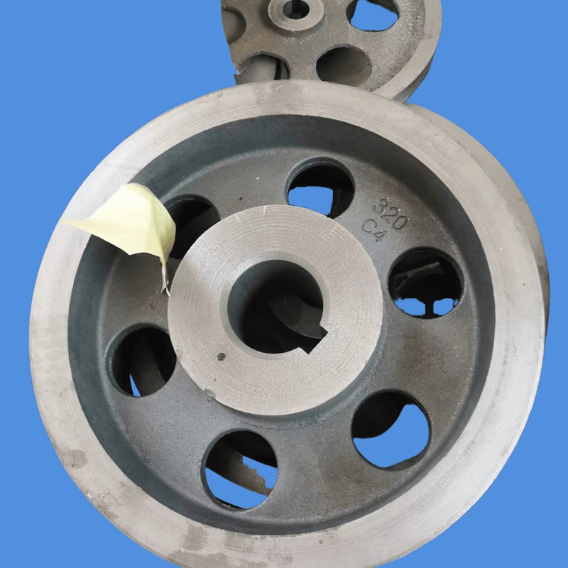 皮带轮4槽 四槽 C型皮带盘皮带轮E 铸铁 电动机发电机轮皮带轮